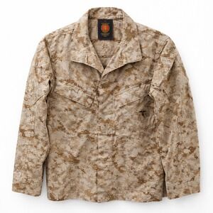 USMC MARPAT Desert Camo Combat Jacket American Apparel 32S Eagle Globe Anchor